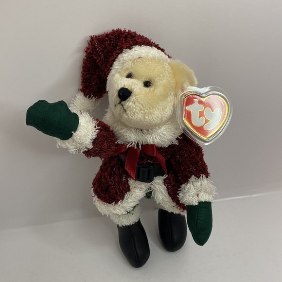 Ty Attic Treasures Teddy Bear in Santa Suit - Picture 7 of 11